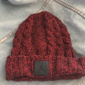 Red And Black Jordan Beanie
